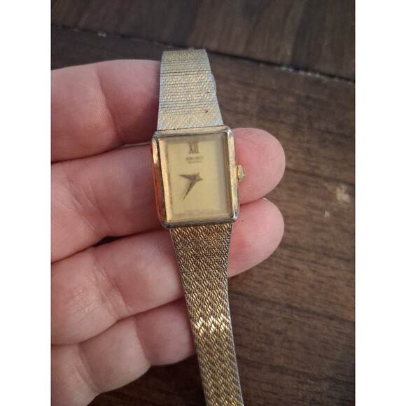 Ladies Watch Lot 5 Vintage Seiko Timex Leather Straps Buckles Not Working main image 4